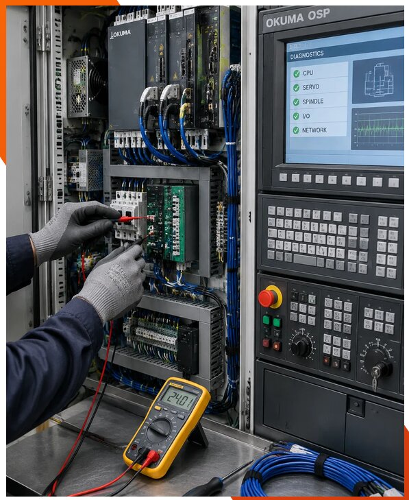 Ремонт систем ЧПУ Okuma OSP в Баксане